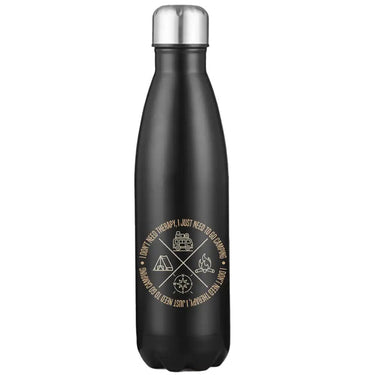 I Don't Need Therapy Stainless Steel Water Bottle Black